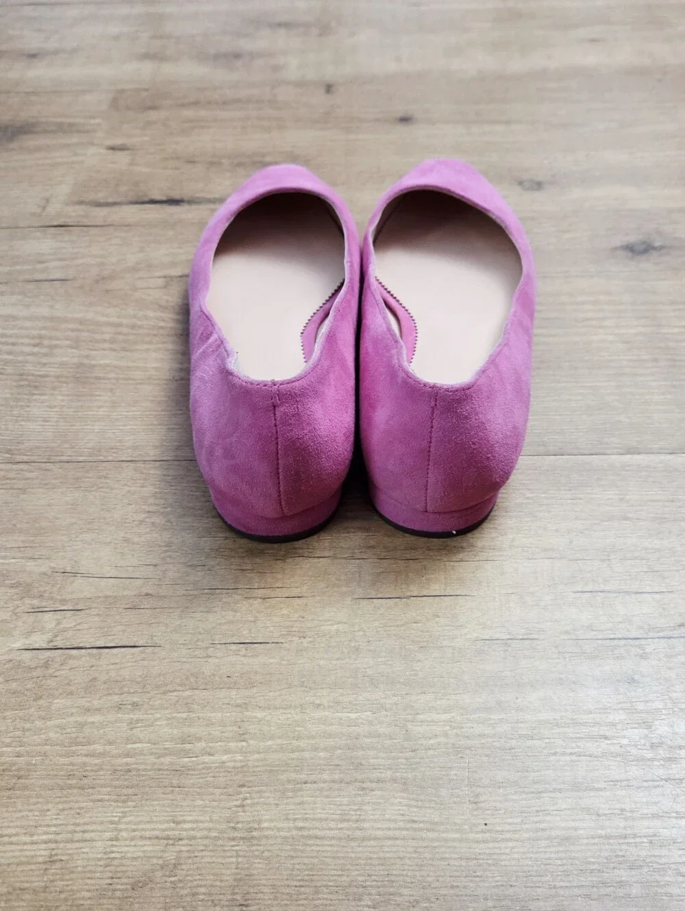 J.Crew Fuchsia Suede Classic Flats
